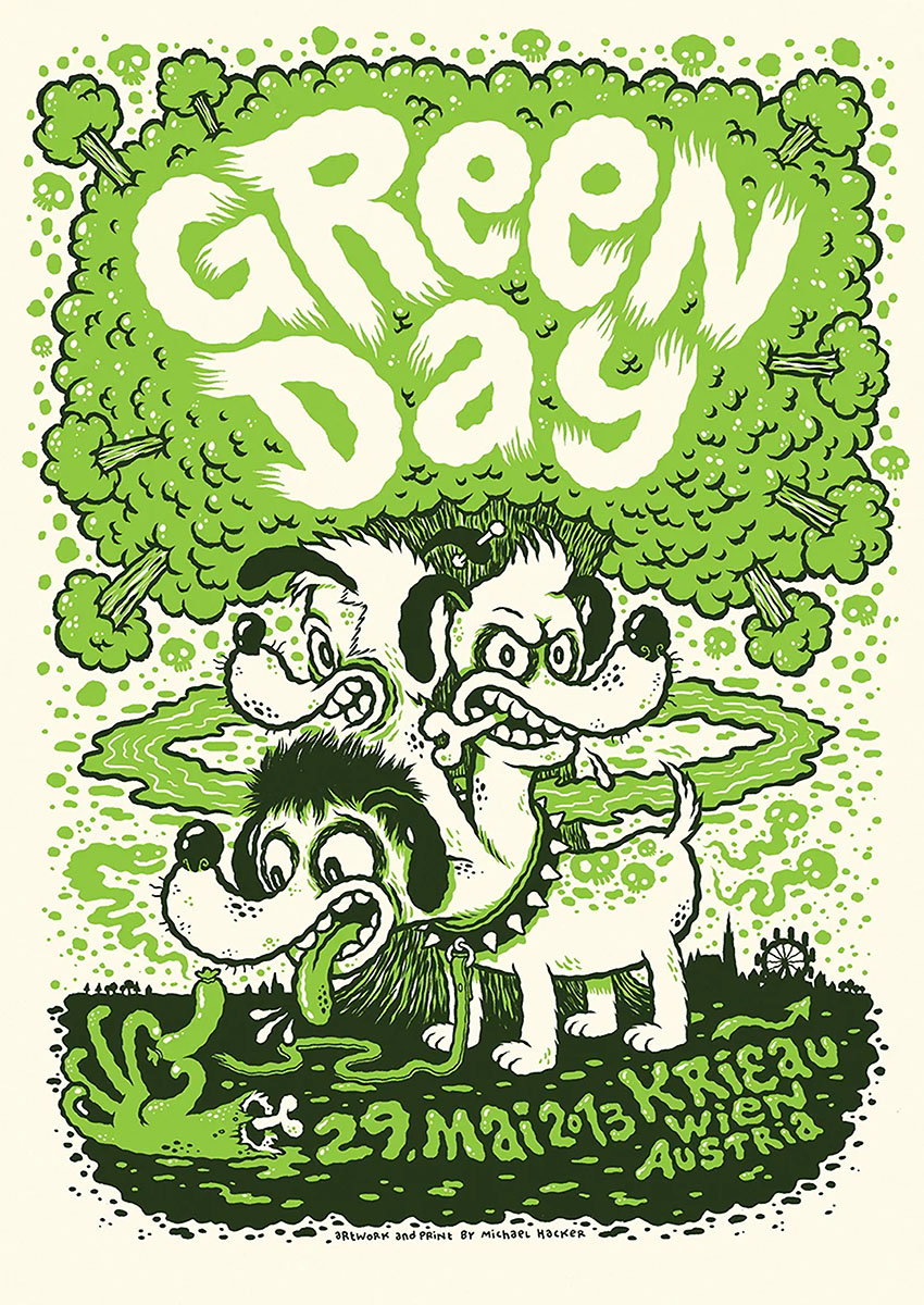 Green Day Concert Poster Canvas Print & Poster Wall Art - AI PRINT LAB
